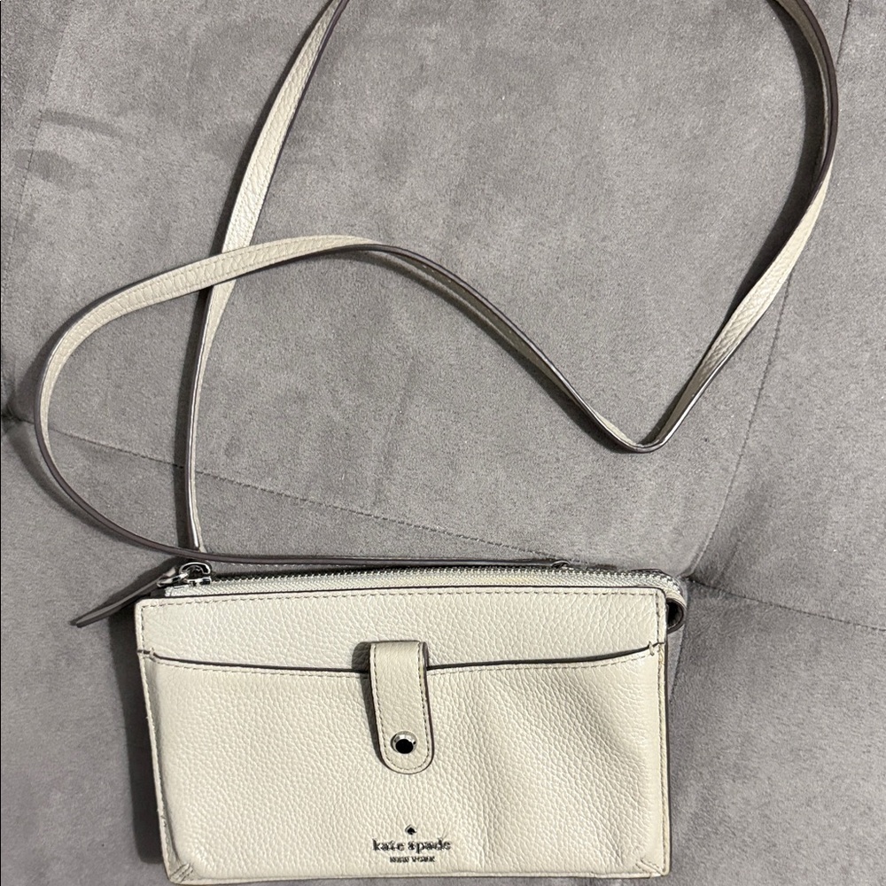 Kate Spade Light Gray Crossbody Bag